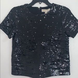 Sequined Jersey T-Shirt